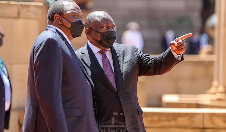 Uhuru back after week’s visit to Mozambique, South Africa and Uganda