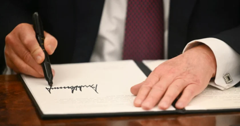 Trump signs order barring trans athletes from women’s sports